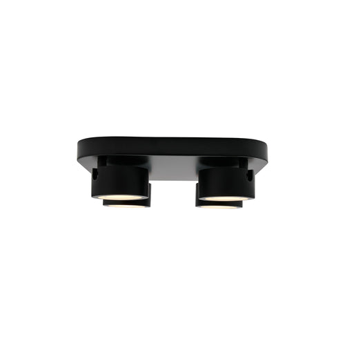 Nordlux Clyde 4-Spot | Plafondlamp | LED Module | Zwart