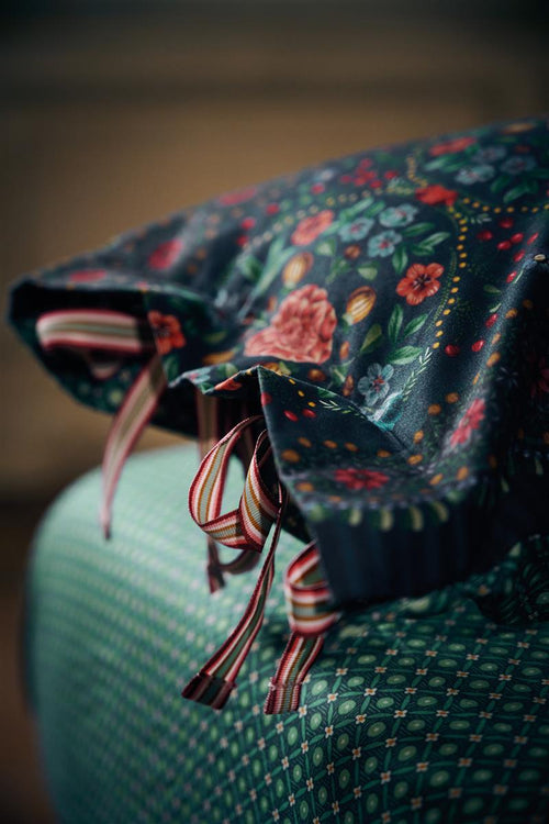 Pip Studio decoratiekussen Forest Carpet Long - 30x90 cm - donker blauw - vtwonen shop