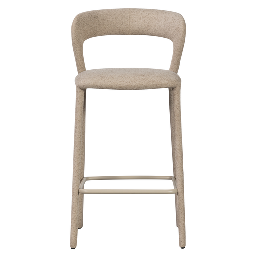 WOOOD barstoel Noble - Polyester - Zand - 95x48x52