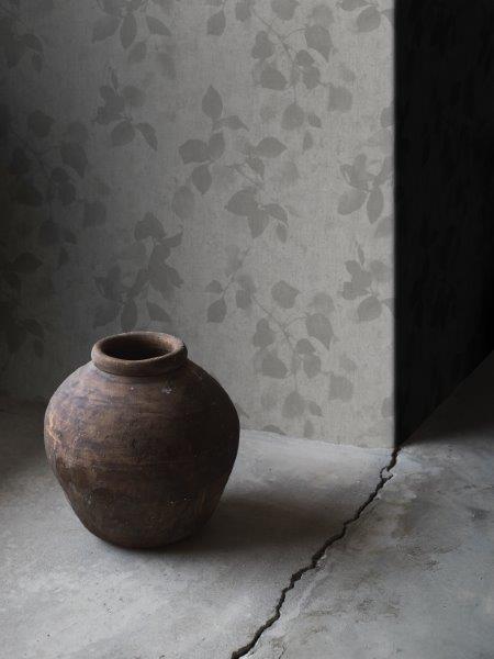 Borastapeter behang bladeren donkergrijs - 53 cm x 10.05 m - 660333 - vtwonen shop