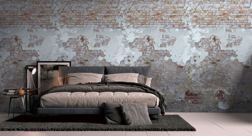 Livingwalls fotobehang steen grijs, beige, rood en crème - 159 x 280 cm - AS-392341 - vtwonen shop