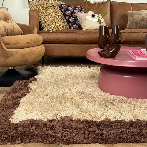 Interieur05 vloerkleed Pilo - hoogpolig - beige/bruin - 240 x 340 cm - vtwonen shop