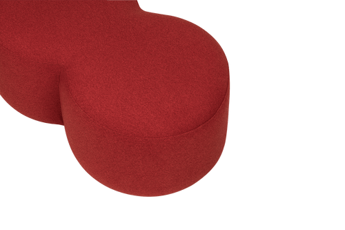 noo.ma UMBO Poef - Poppy Red