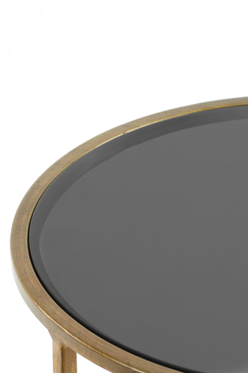 Light & Living bijzettafel DUARTE - Ø50x52cm - goud - Set van 2