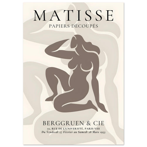 Artfulprints  Matisse - Shapes of her   poster A4 21x29.7 cm
