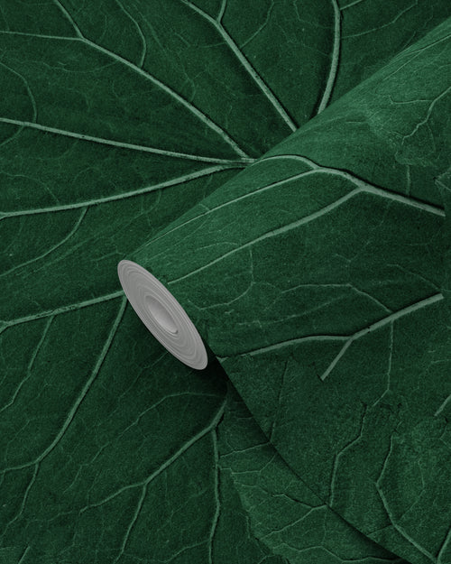 ESTAhome behang grote bladeren emerald groen - 53 cm x 10.05 m - 138997 - vtwonen shop