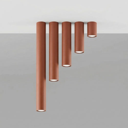 Sollux Lighting Plafondlamp LAGOS 10 rode oker - 6x6x10cm