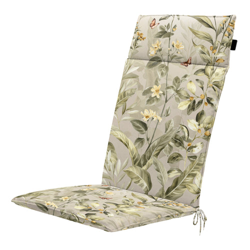 Madison tuintstoelkussen hoge rug Elisa - multikleur - 120x50x4cm - set van 4