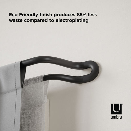 Umbra Midnight uitschuifbare dubbele verduisteringsgordijnroede - vtwonen shop