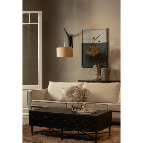 WOOOD 3-zits bank Rodeo - Velvet - Naturel - 85x277x86