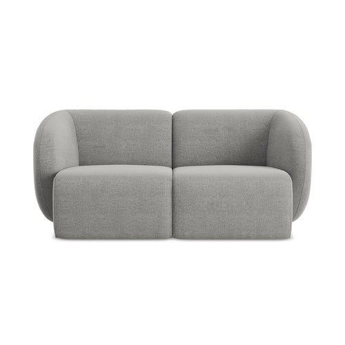 LaMiaSofa Tweezits modulaire bank Cervo - bouclé - lichtgrijs - 174x94x75