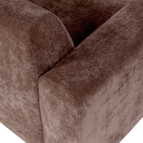 WOOOD fauteuil slub Umina - Chenille - Oudroze