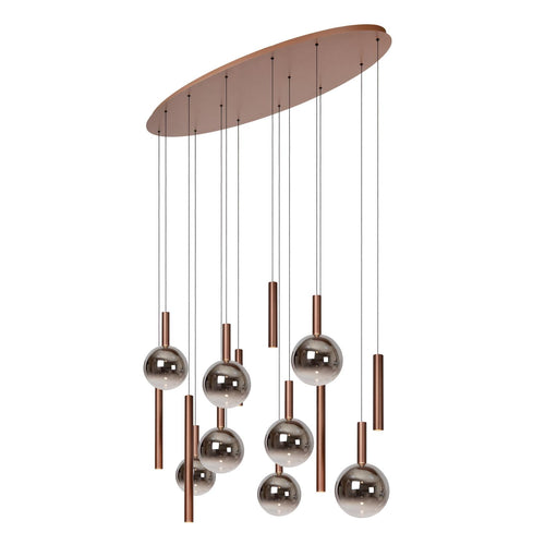 Lucide hanglamp JASMINE - Geïntegreerde LED - Koper