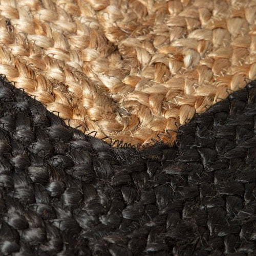 Mrcarpet jute vloerkleed - naturel/antraciet - 140 x 200 cm