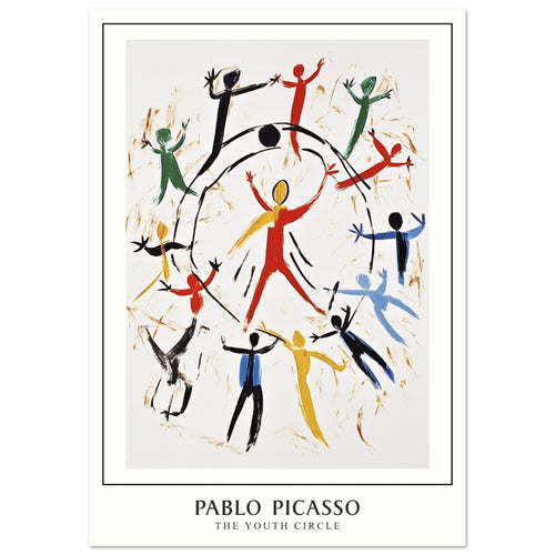 Artfulprints  Pablo Picasso - The youth circle   poster 70x100 cm - vtwonen shop