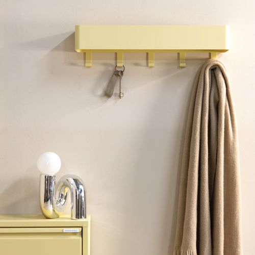 Spinder Design kapstok Dax Play 5 - Butter Yellow - 5 haken - Exclusief voor vtwonen! - vtwonen shop