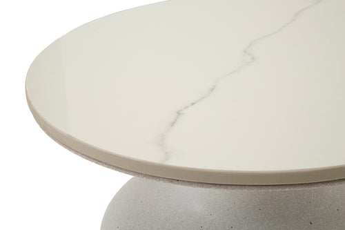 Mauro Ferretti salontafel - Ø 40x47 cm - wit