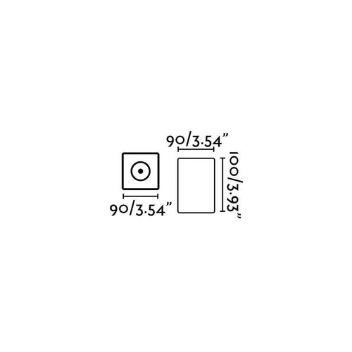 Faro Tami - LED Outdoor Opbouw Plafondlamp Donkergrijs IP54