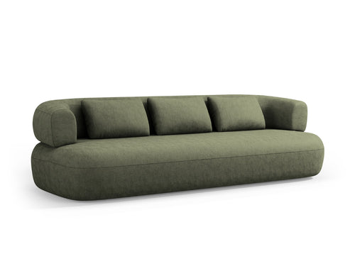 Micadoni Bank Jenny 4-zits, chenille, groente - 90x226x73cm