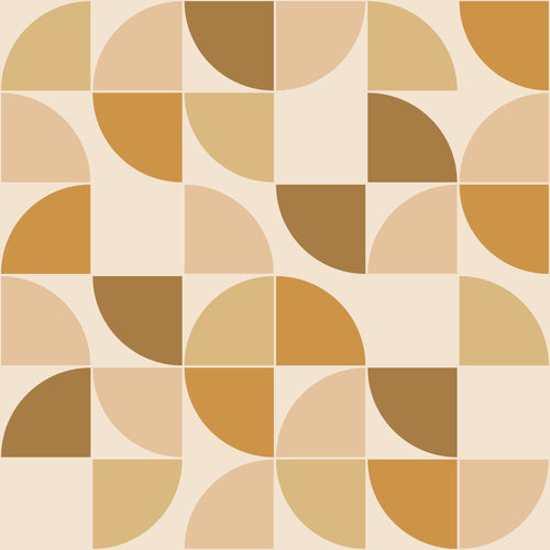 ESTAhome behang retro ornamenten bruin, beige en okergeel - 50 x 900 cm - 132023