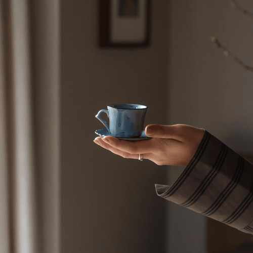 The Table Attic Espresso Kop en Schotel 45 ml Honey