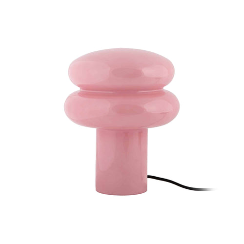 Leitmotiv tafellamp Incesante Double Ring - Paddenstoellamp - roze - Ø20cm