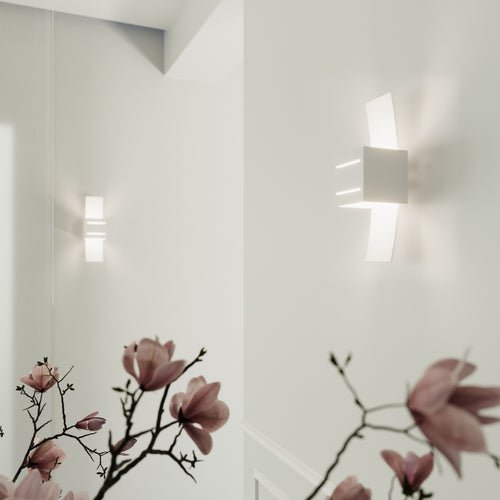 Sollux Lighting Wandlamp LORETO wit - 10x12x30cm