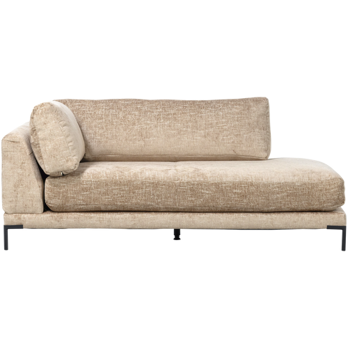 vtwonen lounge bank element links Couple - Polyester - Naturel Melange -89x100x200 - vtwonen shop