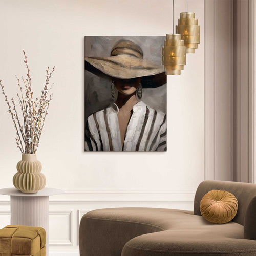 Reinders schilderij Stijlvolle Dame - 70x50cm