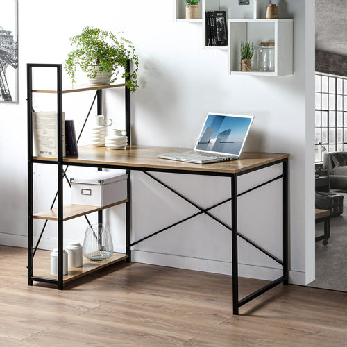 Calicosy - Bureau B120cm met 4 planken - 60x120x120 cm