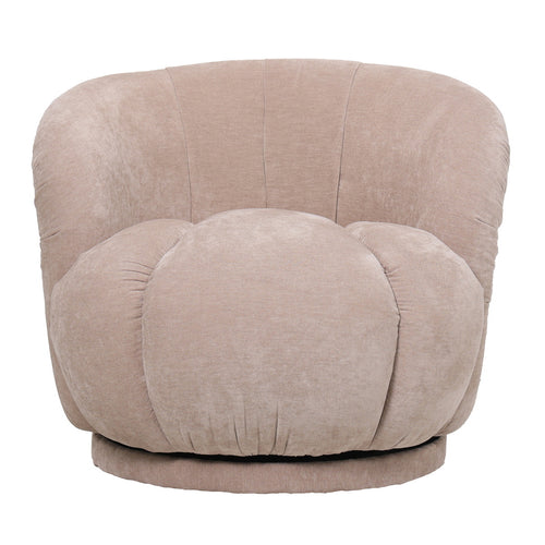 DÉJA Living Draaifauteuil Arby - Taupe Stof - 86x84x70cm