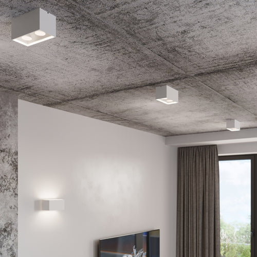 Sollux Lighting Plafondlamp QUAD wit - 20x10x10cm