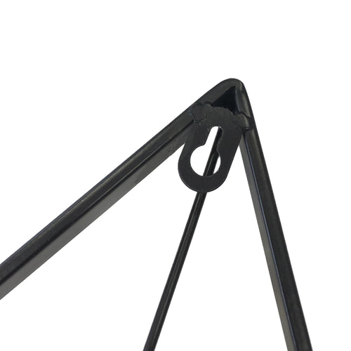 Art for the Home Klok - Luxe Zwarte Driehoek Hangende Klok - 58cm x 50 cm - vtwonen shop