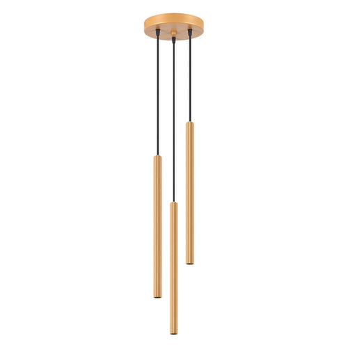 Sollux Lighting Hanglamp ARCHE 3P goud - 20x20x120cm