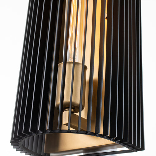 Elstead Kichler Linara Wandlamp Zwart & Natuurlijk Messing