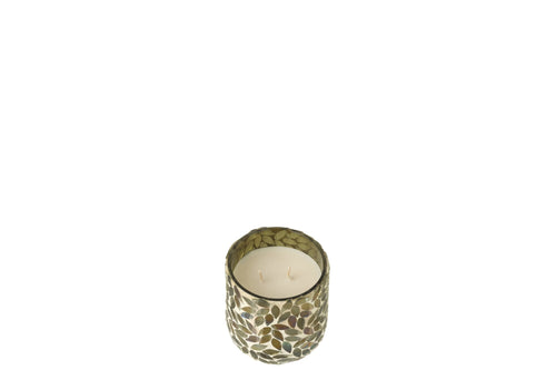 J-Line geurkaars Tender Rose - Tea & Herbs - groen - small - 50U