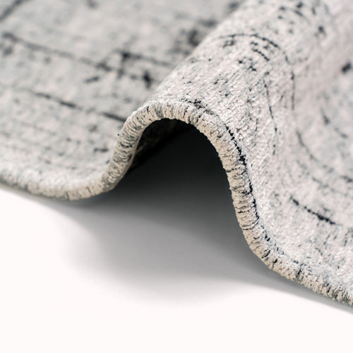 Ecorugs vloerkleed Metro Black&White - grijs - 80x150cm