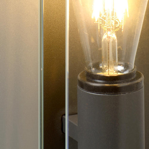 Lucide wandlamp CLAIRE - 1xE27 - Antraciet