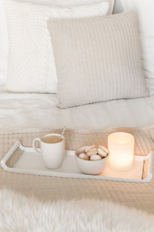 J-Line plateau Rechthoek - metaal/polyresin - 2 stuks - vtwonen shop