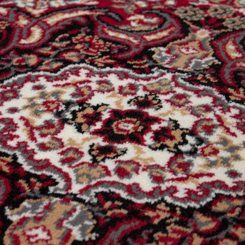 Interieur05 Rond vintage vloerkleed Nain Perzisch Rood