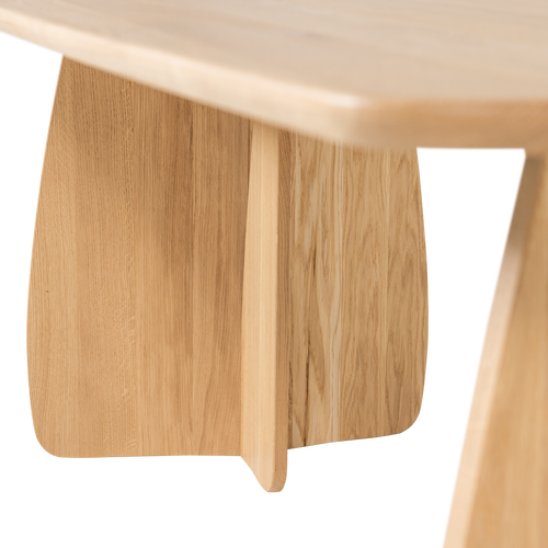 WOOOD eettafel Veere - Massief Eikenhout - Naturel - 200 x 100