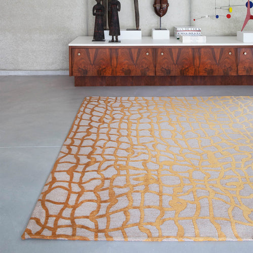 Louis De Poortere vloerkleed Yellow Scarab - geel - 140x200cm - vtwonen shop