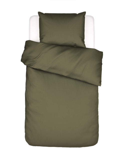 Essenza Minte dekbedovertrek - Eenpersoons – 140x200/220 cm - Mosgroen