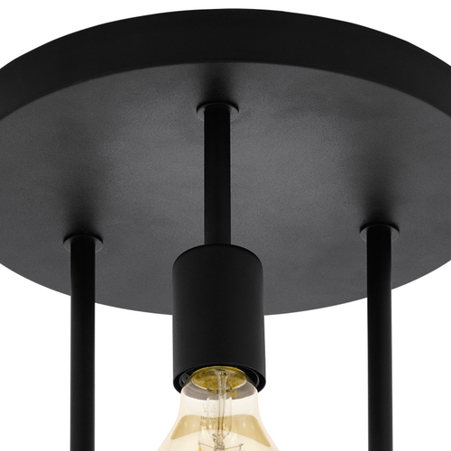 EGLO plafondlamp Wilmcote - e27 - ø 28 cm - zwart