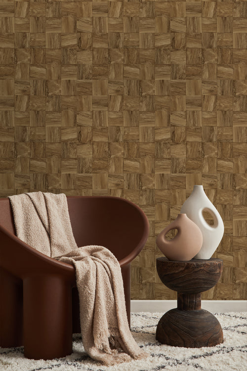 Origin Wallcoverings behang sloophout motief bruin - 50 x 900 cm - 347932 - vtwonen shop