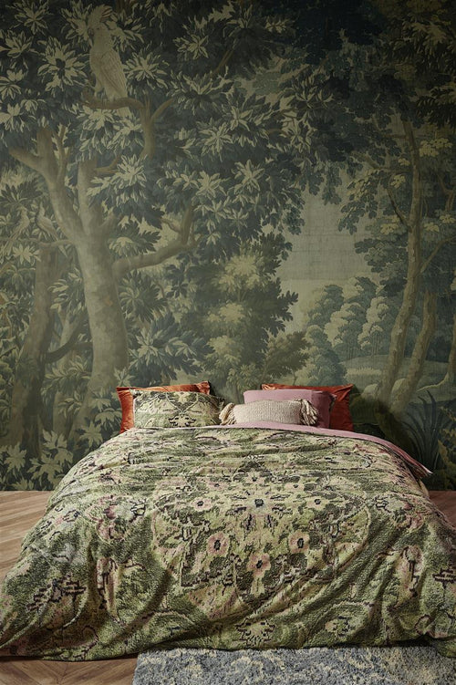 At Home by Beddinghouse Persian Rug dekbedovertrek - Eenpersoons - 140x200/220 cm - Groen