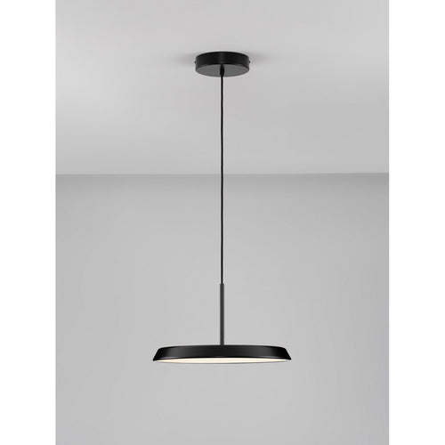 Nova Luce OPHELIA Dome hanglamp voor plafond, matzwart, LED, 27W, 2205lm, 3000K
