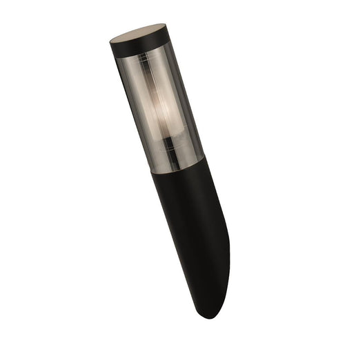 Batton Buitenwandlamp, zwarte en gerookte diffusor, IP44