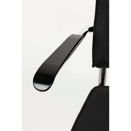 Zuiver Ridge Rib Eetkamerstoelen armleuning Zwart - Set van 2 - vtwonen shop