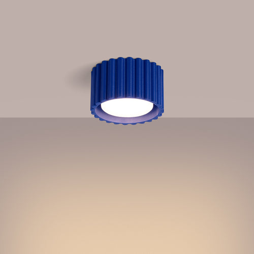 Sollux Lighting Plafondlamp AURA 1 ultramarijn Gx53 - 10x10x10cm